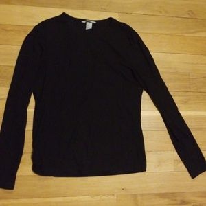 Ribbed long sleeve shirt